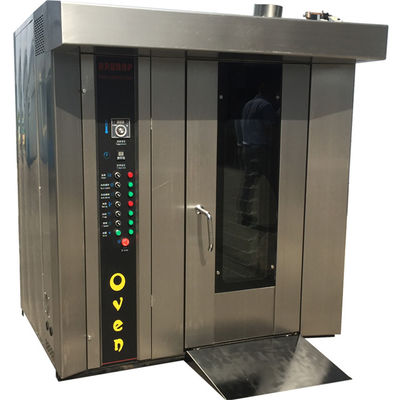 32/64 Trays Elektrische gas roterende oven voor brood Koekjes Koekjes Kip Raw Material Noten
