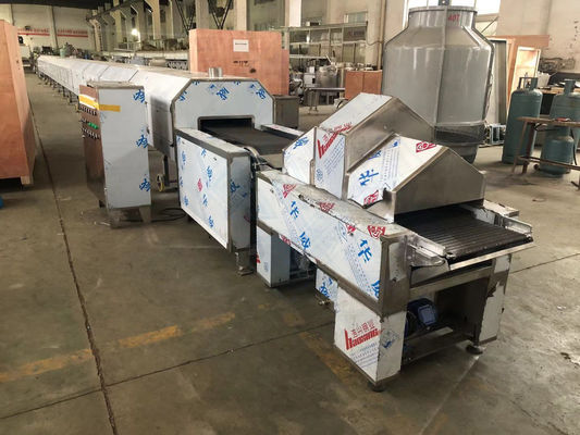 22.5 x 32.5 x 24.5 cm Koekjes maken Tunnel Oven met transportband en koolstofstaal riemen