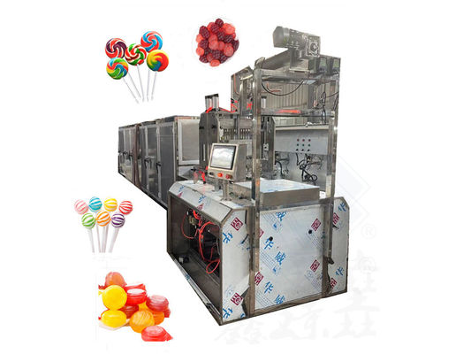 Flat Candy Lollipop Maker met koeltunnel Precise Temperature Control