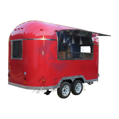 Op maat gemaakte foodtruck met een enkele of dubbele as met gegalvaniseerd staal en maïs