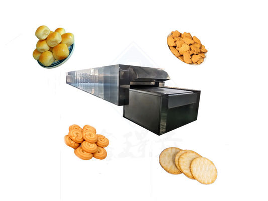 Automatische werking broodkoekjes Tunneloven Lijn met broodbakkerij apparatuur