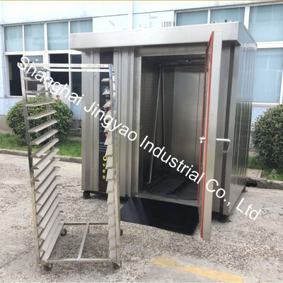 Gasbakkerijapparatuur 34 en 68 diensten Warmlucht roterende oven voor het bakken 200 kg/per brood