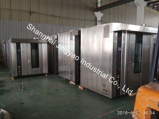 Gasbakkerijapparatuur 34 en 68 diensten Warmlucht roterende oven voor het bakken 200 kg/per brood