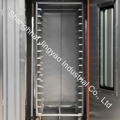 Gasbakkerijapparatuur 34 en 68 diensten Warmlucht roterende oven voor het bakken 200 kg/per brood