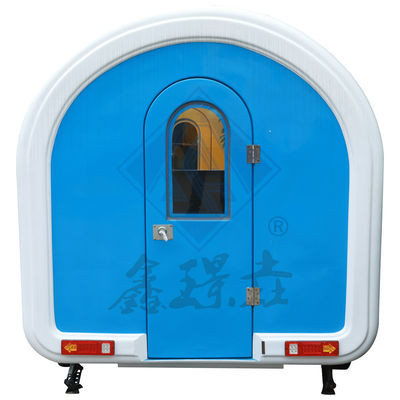 Gepersonaliseerde industriële ronde model vierkant mobiele voedseltruck met 6M enkel/dubbele assen