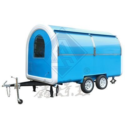 Gepersonaliseerde industriële ronde model vierkant mobiele voedseltruck met 6M enkel/dubbele assen