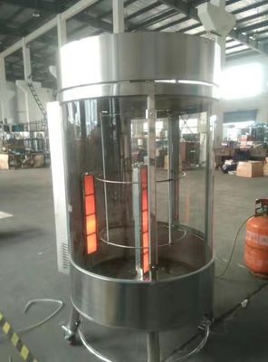 Online ondersteuning Volledig eendenrooster Elektrische en gasoven machine Rotary Chicken Grill apparatuur