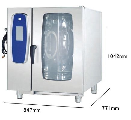 Roestvrij staal multifunctionele 6 laag elektrische combi stoomoond 9000/10000/11000