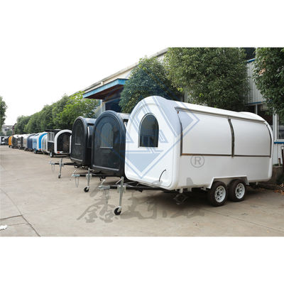 Outdoor Street Vending 4.5M mobiele foodtruck met een-/dubbele as en ontwerp