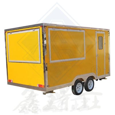 Food Service Trailer Cart 600 Mobile Customized Industrial met Canopy Square Mobile