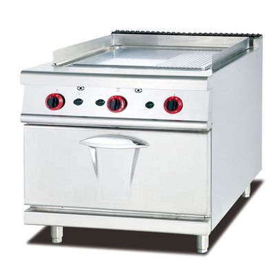 6 Gaskachel met roestvrij staal en broodbakoven