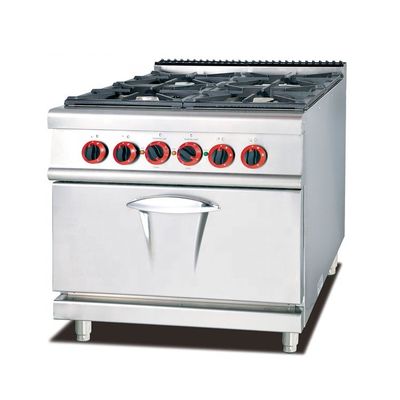 Verbeter je keuken met deze gaskachel 4 branders Lava Rock grills en bakoven