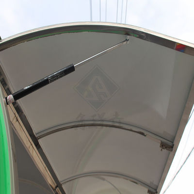 Gepersonaliseerde industriële ronde model vierkant mobiele foodtruck 2.8M enkel/dubbele assen