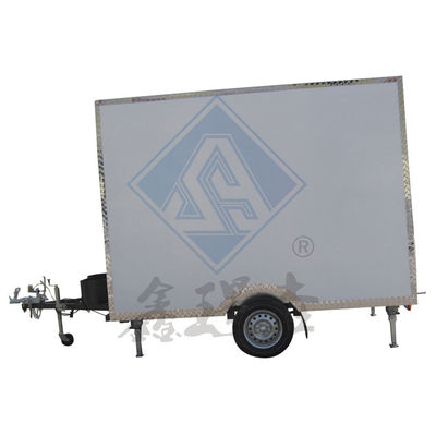 Bewaarcapaciteit 220 Mobiele aangepaste industriële met Canopy Square mobiele foodtruck