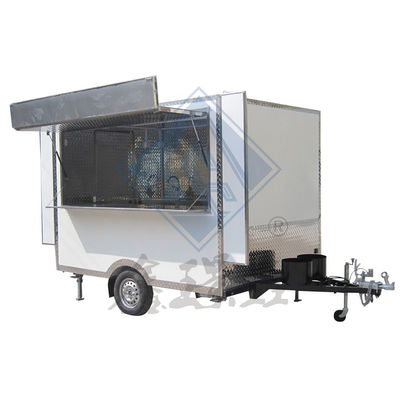 Bewaarcapaciteit 220 Mobiele aangepaste industriële met Canopy Square mobiele foodtruck