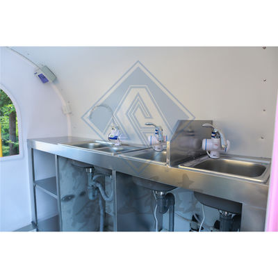 500 mobiele, op maat gemaakte, industriële, met dakkapel, ronde model, mobiele voedseltruck, gemaakt van meel