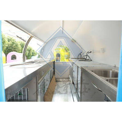 500 mobiele, op maat gemaakte, industriële, met dakkapel, ronde model, mobiele voedseltruck, gemaakt van meel