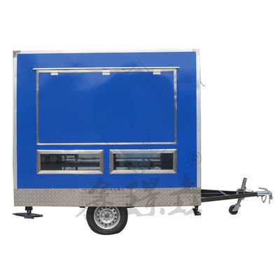 Op maat gemaakte 250 Mobile Single/Double Axles Industrial met Canopy Square Mobile Food Truck
