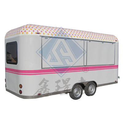 Op maat gemaakte ronde model 600 mobiele voedseltruck met een-/dubbele as en ontwerp