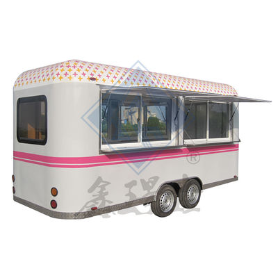 Op maat gemaakte ronde model 600 mobiele voedseltruck met een-/dubbele as en ontwerp