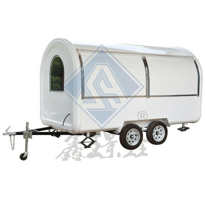 Lange levensduur Mobiele voedseltruck met rond model en een-/dubbele assen
