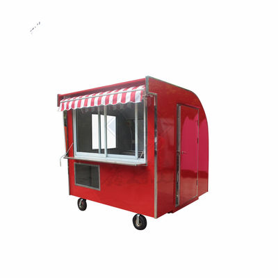 Gepersonaliseerde industriële ronde model mobiele voedseltruck met dubbele assen en luifel