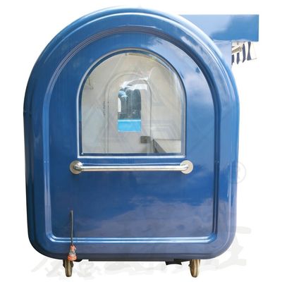 Outdoor Street Food Cart 400 Mobile Customized Industrial met Canopy Ronde model