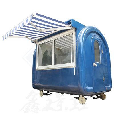 Outdoor Street Food Cart 400 Mobile Customized Industrial met Canopy Ronde model