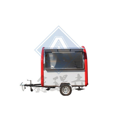 Outdoor Street Food Cart met Canopy Customized 280CM Single/Double Axles Design Mobile