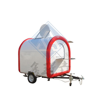 Outdoor Street Food Cart met Canopy Customized 280CM Single/Double Axles Design Mobile
