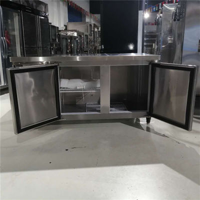 50-300L capaciteit roestvrij staal 4 laden vriezer kast werk tafel toonbank top 110V