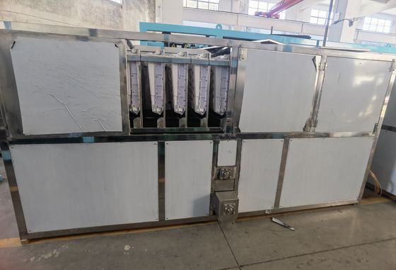 Huis 10 ton waterkoeling ijsblokjesmachine ijsmaker met 1000 kg ijsopslagcapaciteit