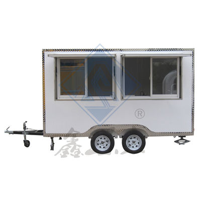 Bakkerij Food Service Trailer Cart 350CM Single/Double Axles Mobile Hot Dog Coffee Truck