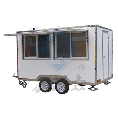 Bakkerij Food Service Trailer Cart 350CM Single/Double Axles Mobile Hot Dog Coffee Truck
