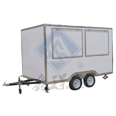 Bakkerij Food Service Trailer Cart 350CM Single/Double Axles Mobile Hot Dog Coffee Truck