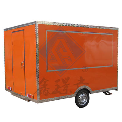 Industrial Square 250CM mobiele foodtruck met een-/dubbelas en een mooi ontwerp