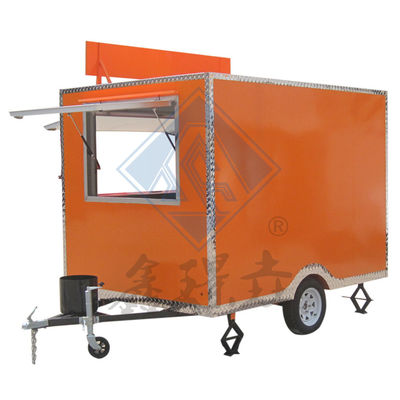 Industrial Square 250CM mobiele foodtruck met een-/dubbelas en een mooi ontwerp