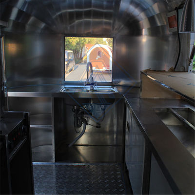 Ontwerp mobiele op maat gemaakte roestvrijstalen voedseltruck industriële 4M enkel/dubbele assen