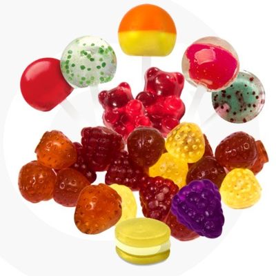 Compacte en semi-automatische gummy soft hard candies Jelly gelatine candy productielijn