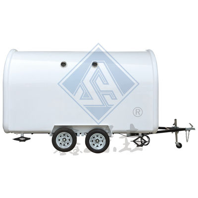 Mobiel op maat Industriële ronde model Mobiele met Canopy Coffee Food Truck