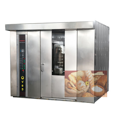 Goed gemaakt elektrische gas diesel roterende oven voor het bakken van 68 bakjes koekjes gebak en brood
