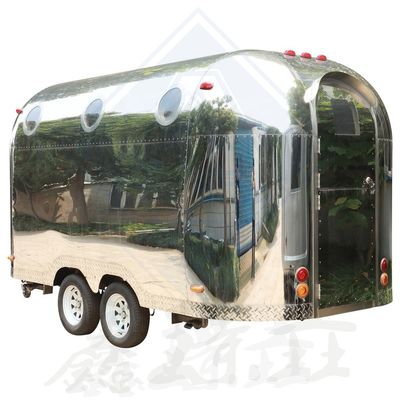 450 cm enkel/dubbelassen ontwerp mobiele voedseltruck met roestvrij staal en onderdelen