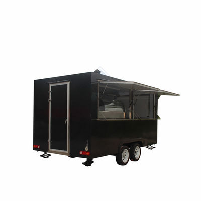 Outdoor Street Vending 400CM Single/Double Axles mobiele foodtruck met een mooi ontwerp