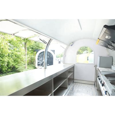 Gepersonaliseerd industriële ronde model Hot Dog koffie mobiele foodtruck lange levensduur