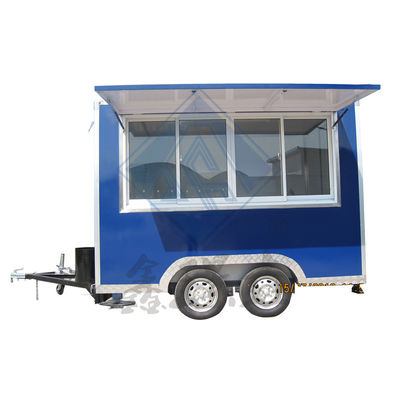 Gepersonaliseerde Industrial Square Hot Dog Coffee Food Truck voor outdoor straatverkoop