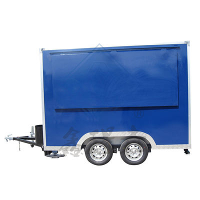 Gepersonaliseerde Industrial Square Hot Dog Coffee Food Truck voor outdoor straatverkoop