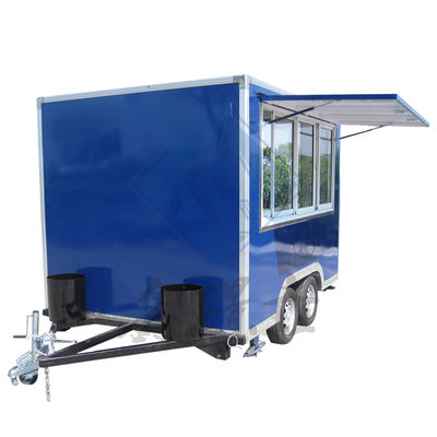 Gepersonaliseerde Industrial Square Hot Dog Coffee Food Truck voor outdoor straatverkoop