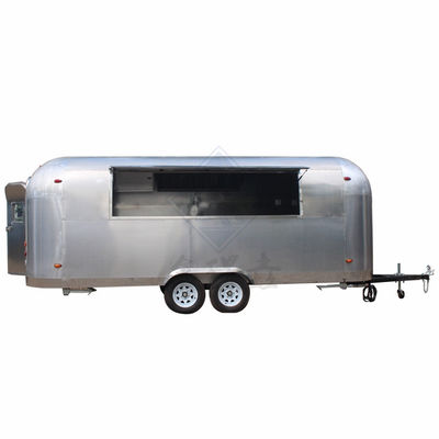 3 kW Industrial Mobile 580CM Single/Double Axles Customized Food Truck van roestvrij staal