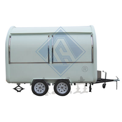 Gepersonaliseerd industriële ronde model Hot Dog koffie mobiele foodtruck 350cm Single axle