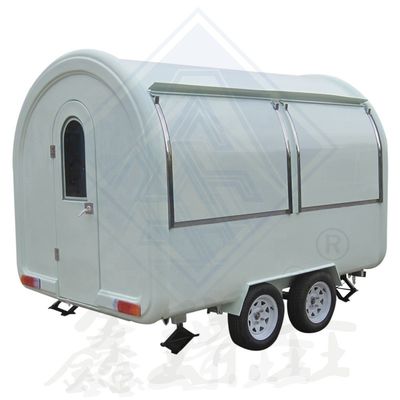 Gepersonaliseerd industriële ronde model Hot Dog koffie mobiele foodtruck 350cm Single axle